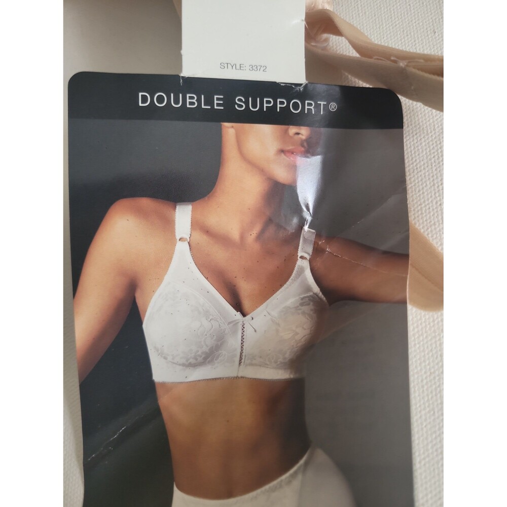 VTG Y2K Bali Double Support Tan Lace Bra Sz 34D NWT